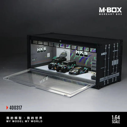 Scène de rangement conteneur HKS B avec arrière-plan – MBox 1:64 MB400317