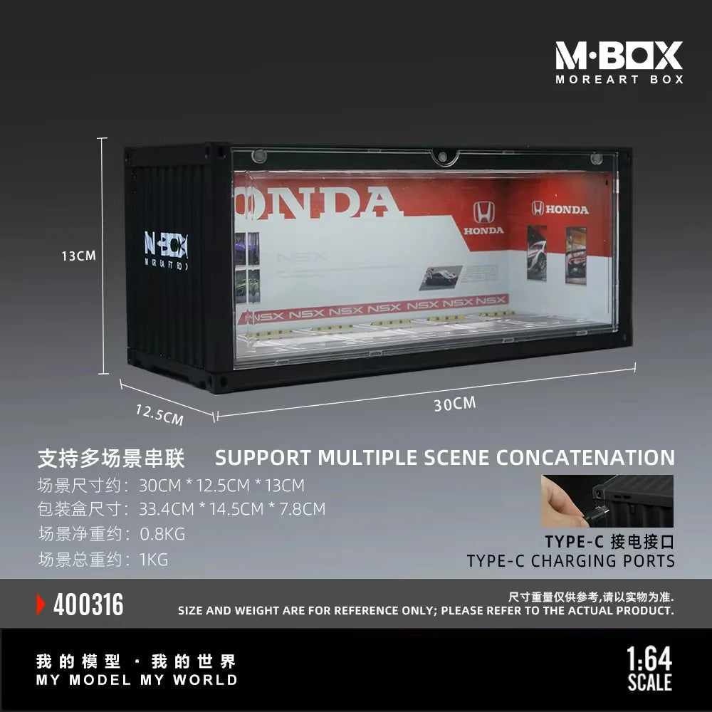 Scène de rangement conteneur Honda A – MBox 1:64 MB400316