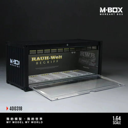 Scène de rangement conteneur RAUH-Welt Porsche C – MBox 1:64 MB400318