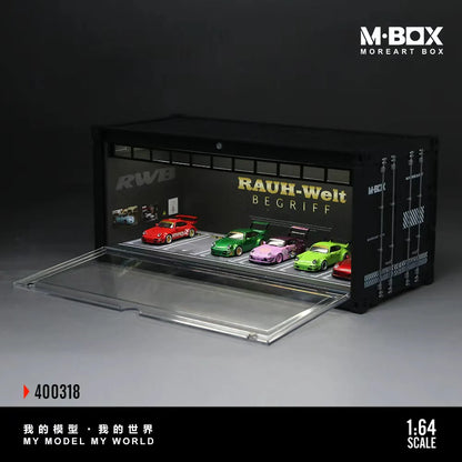 Scène de rangement conteneur RAUH-Welt Porsche C – MBox 1:64 MB400318