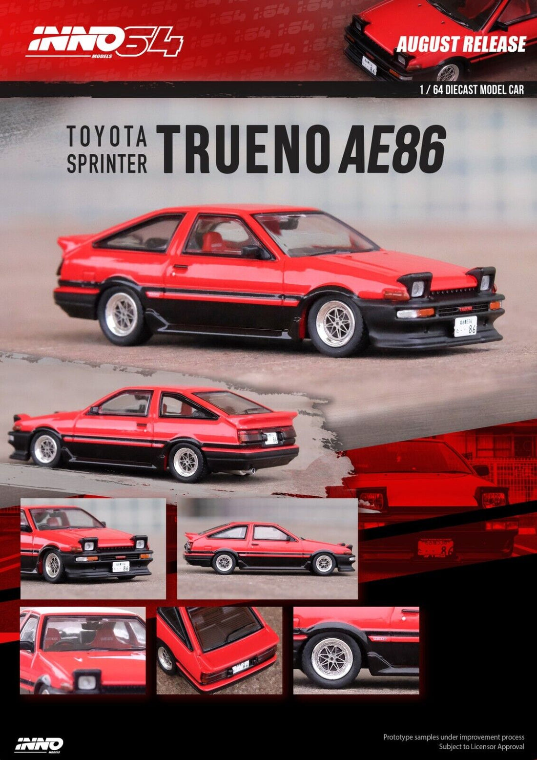 Toyota Sprinter Trueno AE86 (Rouge)