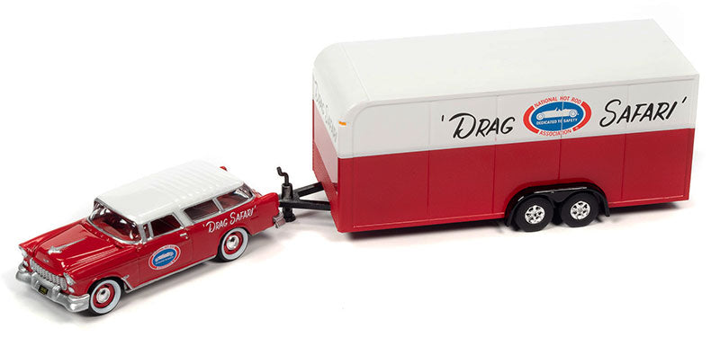 1955 Chevrolet Nomad with Enclosed Trailer NHRA - Race Safety -Drag Safari