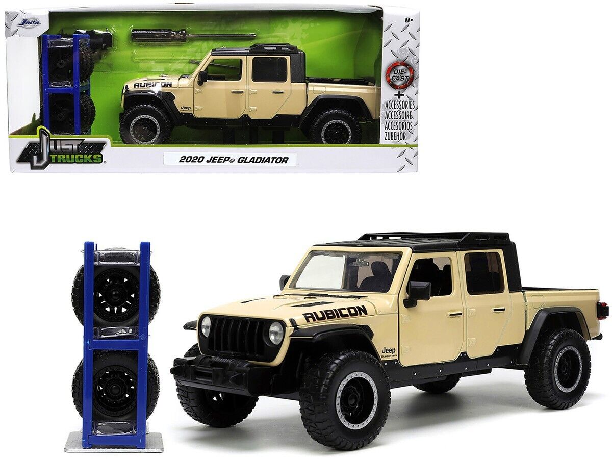 Jada 1:24 - 2020 Jeep Gladiator with extra wheels (Beige) - JD32711