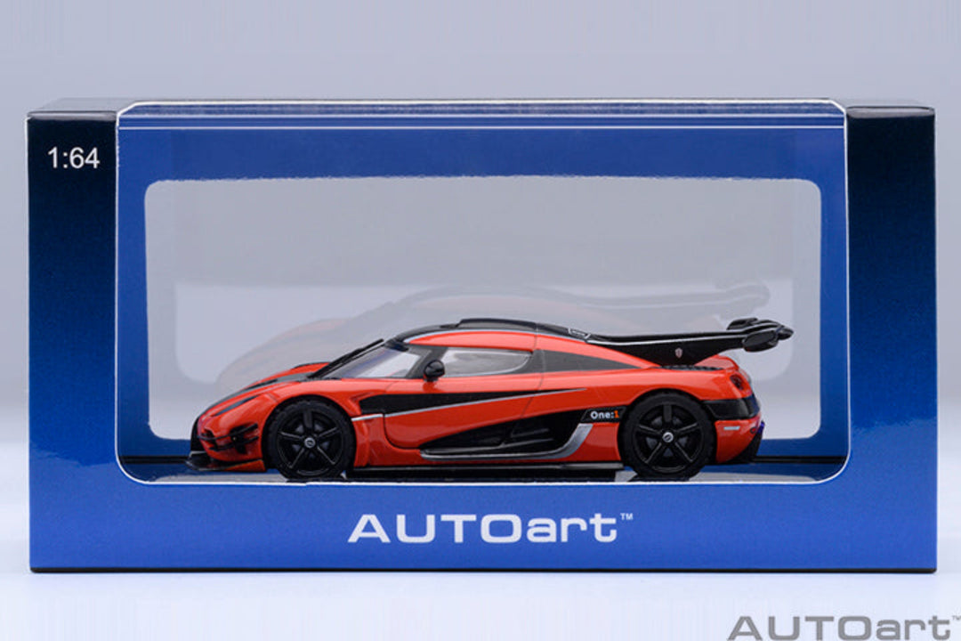 Koenigsegg One: 1 (Lava Orange/Carbon) - Autoart 1/64