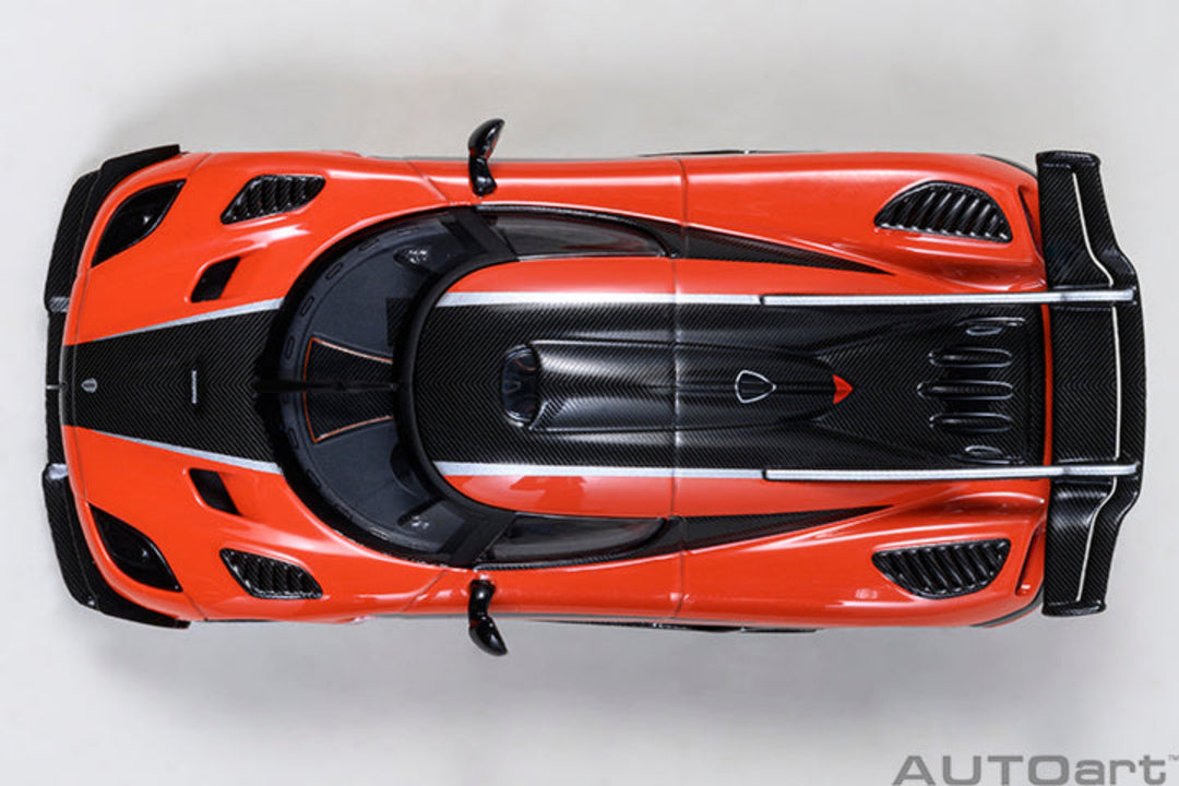 Koenigsegg One: 1 (Lava Orange/Carbon) - Autoart 1/64