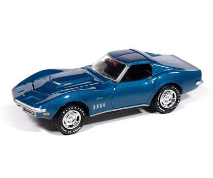 Johnny Lightning Duo-Pack 2025 Release 1- Set-B , F.A.S.T. Series, 1969 Chevrolet ZL1 Camaro &amp; 1969 Corvette L88