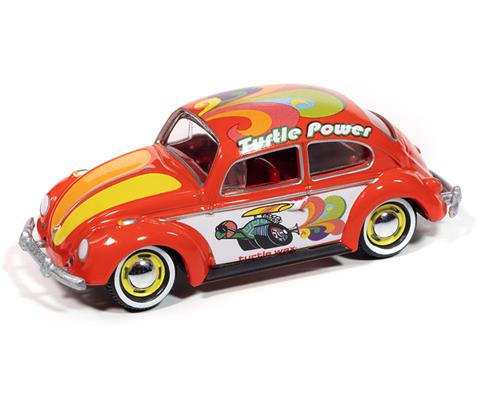 Johnny Lightning Duo-Pack 2025 Release 1- Set-B , Turtle Wax, 1964 Volkswagen Type 2 Transporter &amp; 1965 Volkswagen Beetle
