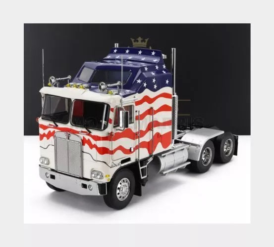1976 Kenworth - K100 AERODYNE Tractor Truck Stars &amp; Stripes, 1:18 *Voir Note-*See Note