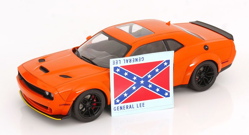 SOLIDO 1/18 チャレンジャーワイドボディ HAZARD Tribute 2023 DODGE CHALLENGER R/T SCAT PACK WIDEBODY – HAZZARD