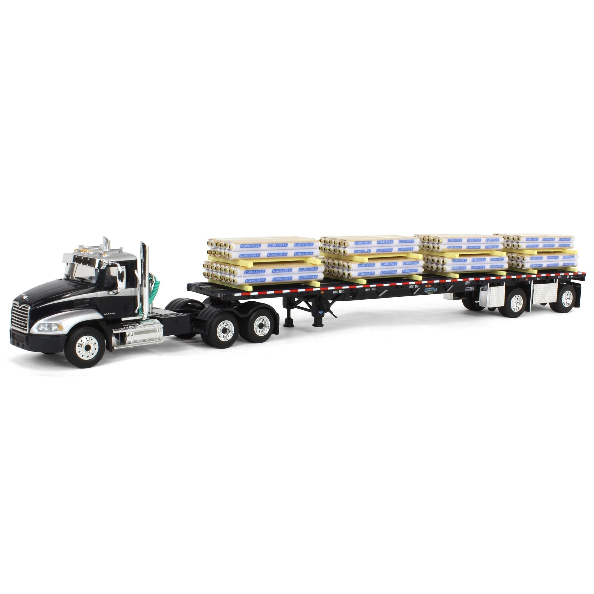 1/64 Mack Pinnacle with 53ft Wilson Roadbrute Trailer &amp; Pallet Load (DCP by First Gear)