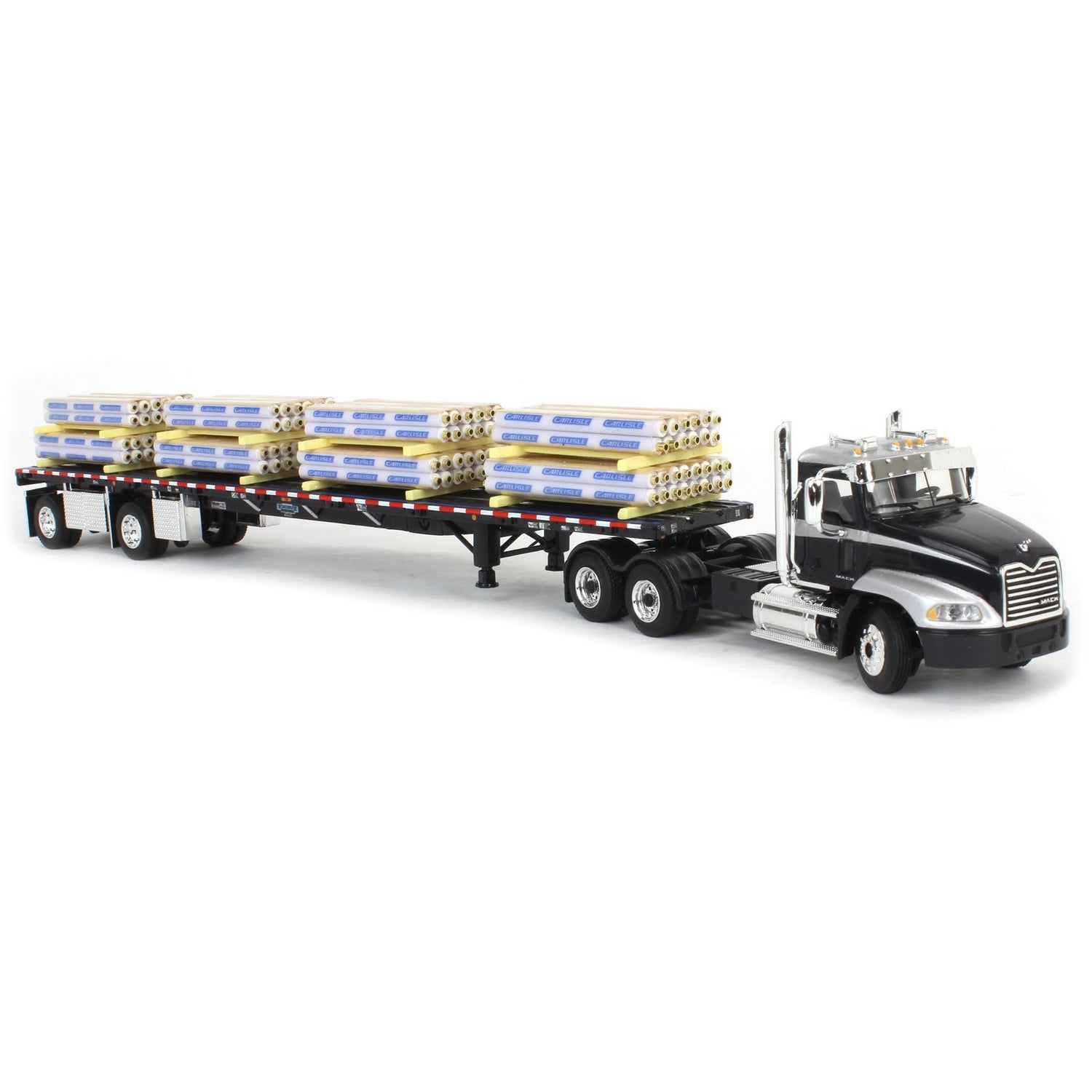 1/64 Mack Pinnacle with 53ft Wilson Roadbrute Trailer &amp; Pallet Load (DCP by First Gear)