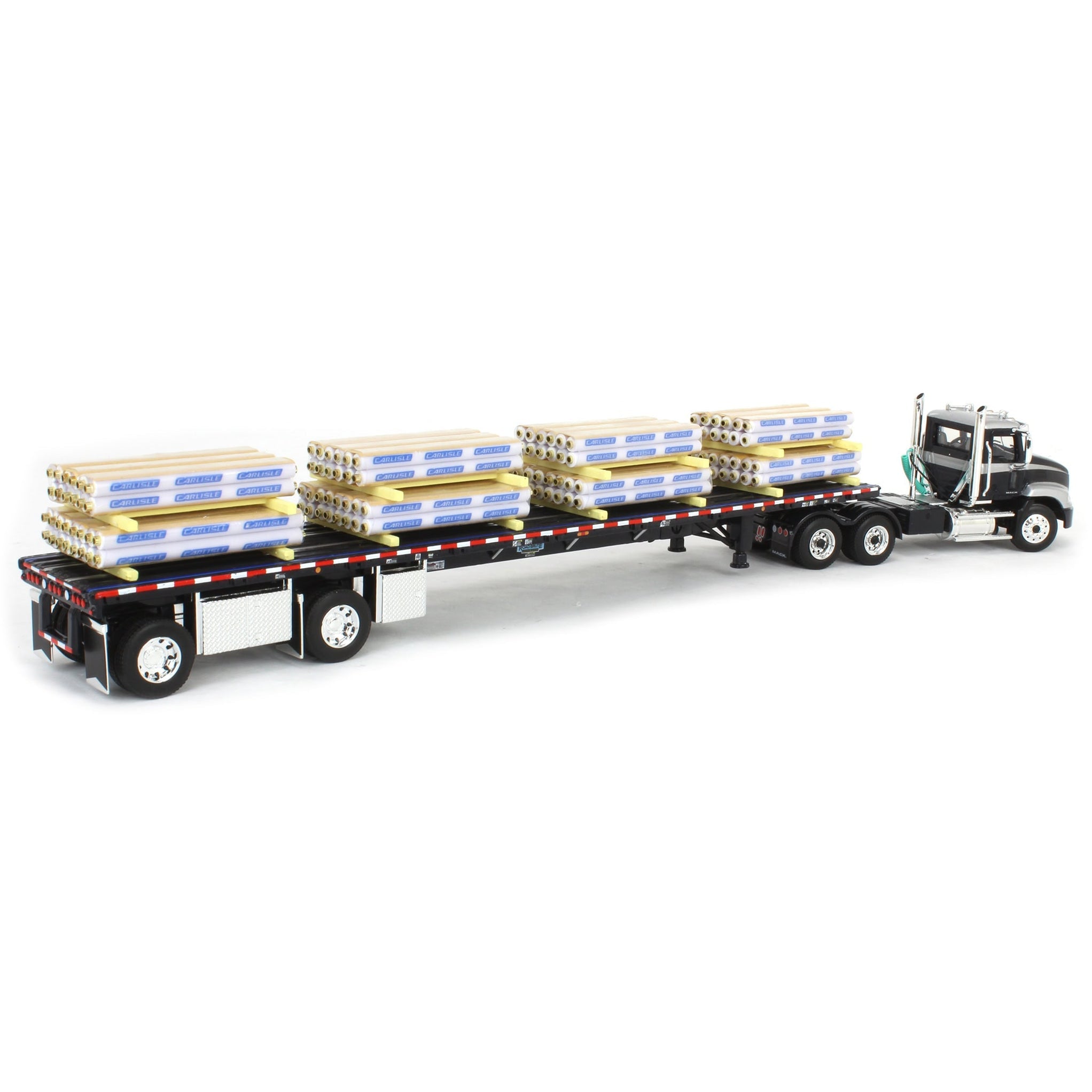 1/64 Mack Pinnacle with 53ft Wilson Roadbrute Trailer &amp; Pallet Load (DCP by First Gear)