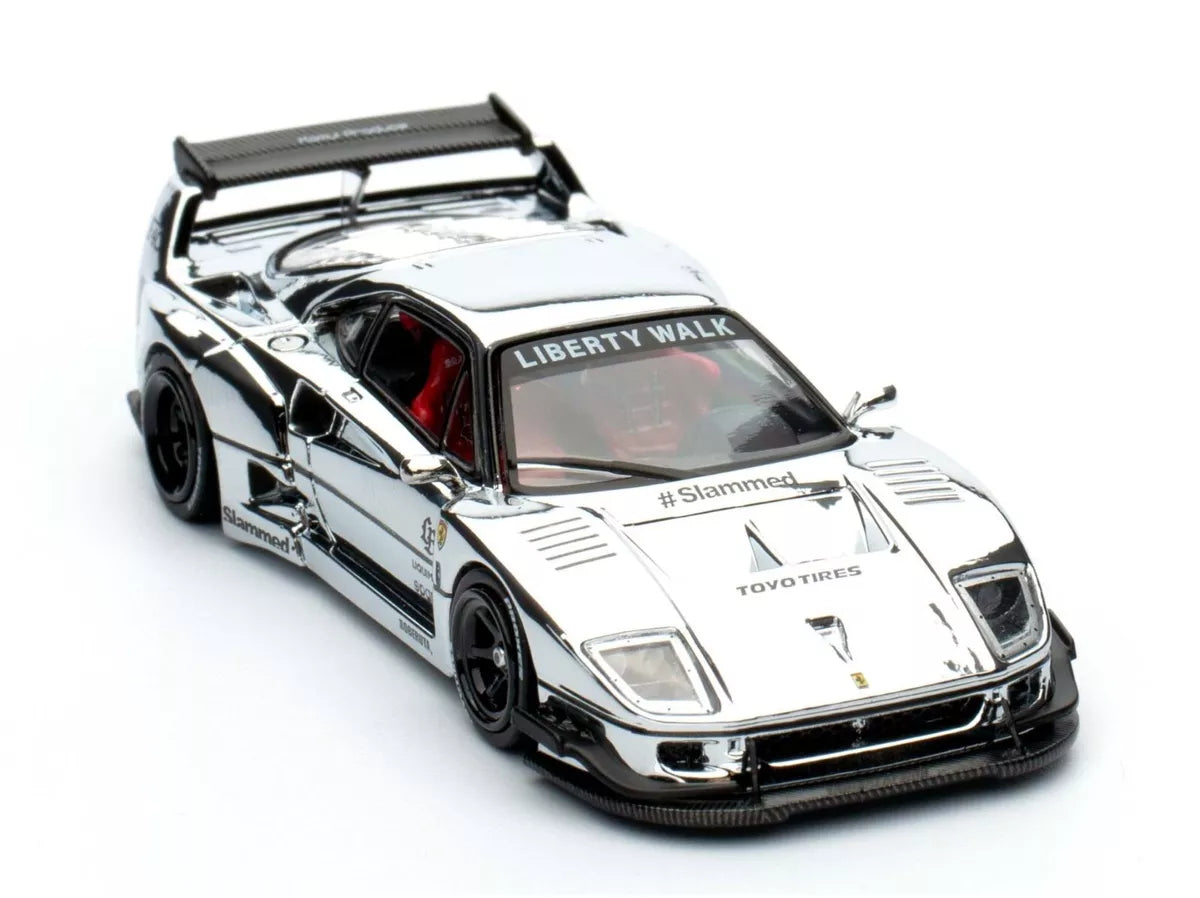INNO　リバティウォーク フェラーリF40 (クロームシルバー) INNO Models(イノモデル) 1/64 LB-WORKS F40 クロームシルバー