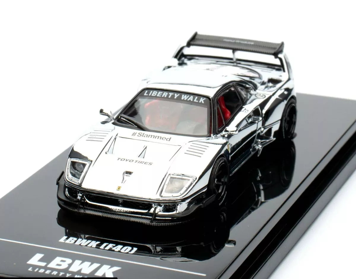 INNO　リバティウォーク フェラーリF40 (クロームシルバー) INNO リバティウォーク フェラーリF40 (クロームシルバー