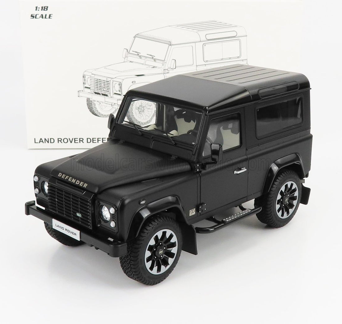 Land Rover Defender 90 2018 Works V8 70th Edition-(Matt Black)