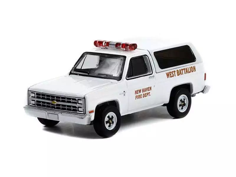 1985 Chevy K5 Blazer White New Haven Fire Department West Battalion (CT)