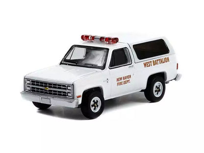 1985 Chevy K5 Blazer White New Haven Fire Department West Battalion (CT)