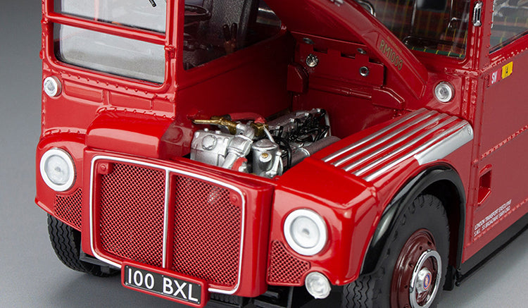 Sun Star 1/24-Routemaster Bus - RM1000 - 100 BXL - Red