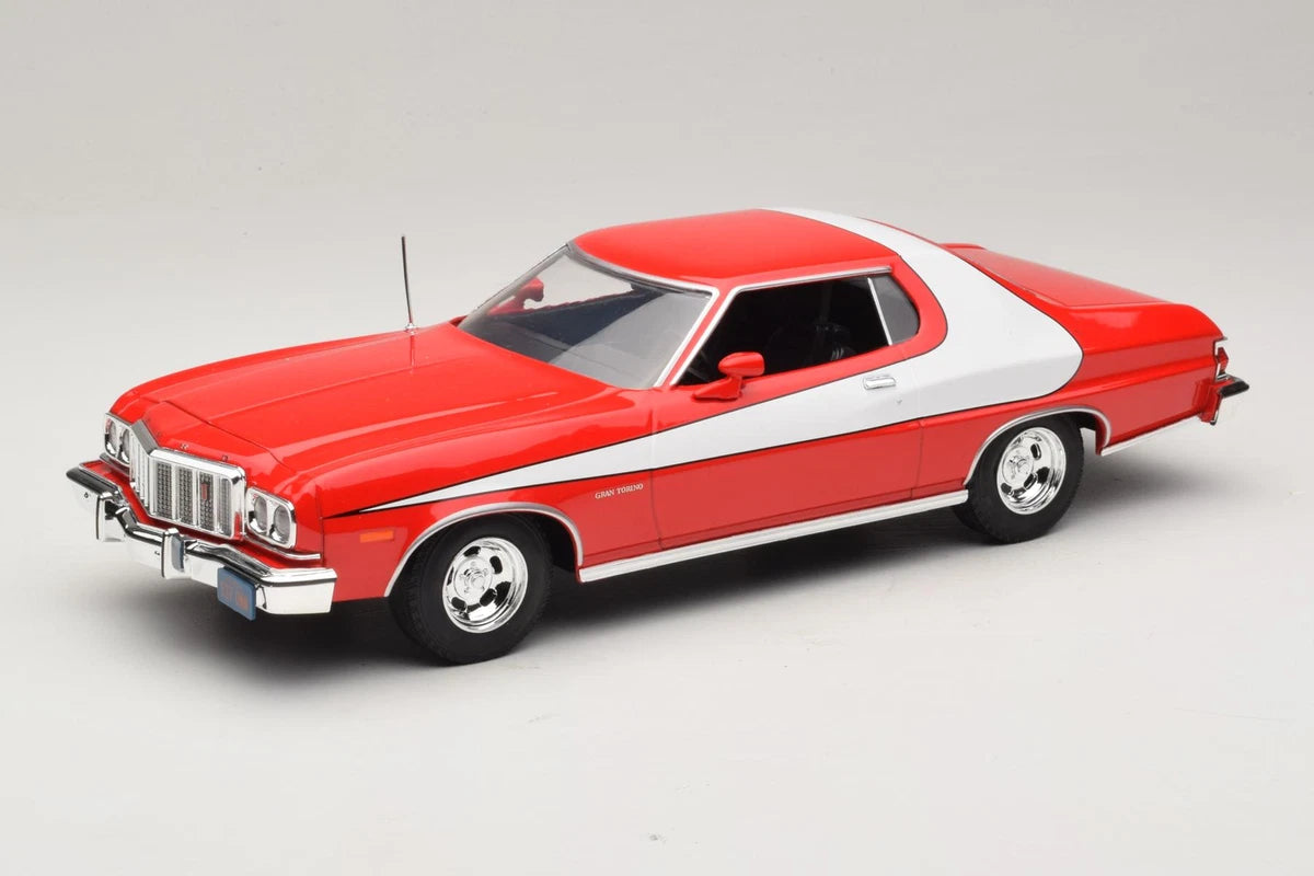 Ford Gran Torino 1975 rouge et blanc 1:18 – Model Car Group MCG181005