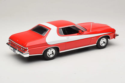Ford Gran Torino 1975 rouge et blanc 1:18 – Model Car Group MCG181005