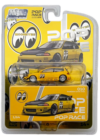 POPRACE 1/64, Pandem Civic EG6 v1.5 - MOONEYES (enigma exlucsive edition) PRE010