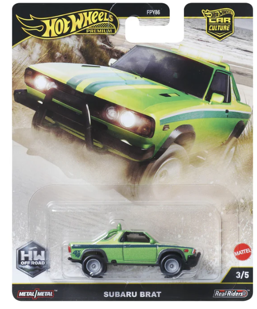 Hot Wheels Premium-Car Cultures 2025-HW OFF-ROAD SERIES, SUBARU B.R.A.T., 3/5. (JBK72)