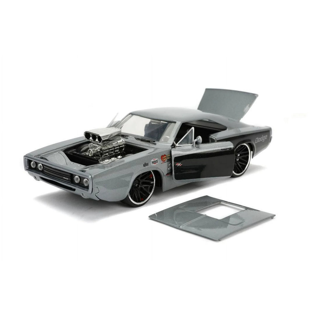 1970 Dodge Charger R/T with blower (Metallic Gray) - JD31668