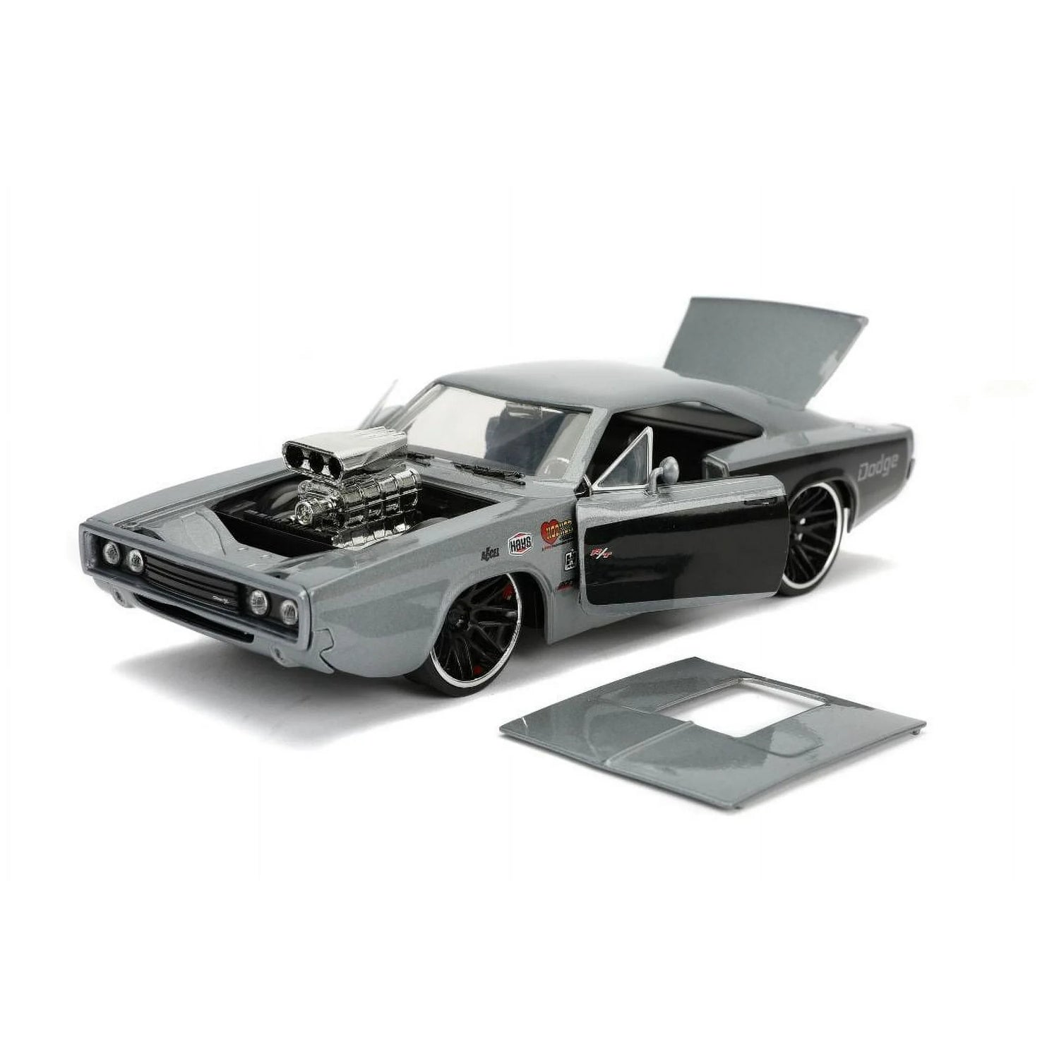 1970 Dodge Charger R/T with blower (Metallic Gray) - JD31668