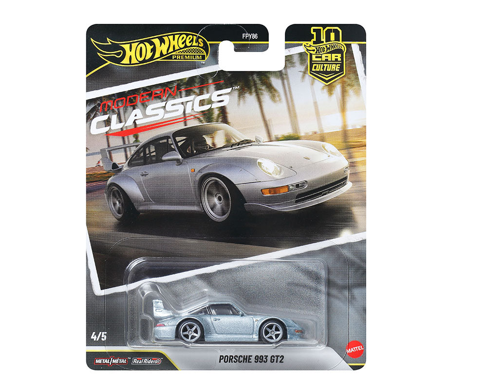 4/5 Hot Wheels 1:64 Car Culture 10th Anniversary 2026 S Case – Modern Classics – Porsche 993 GT2 – JKF16