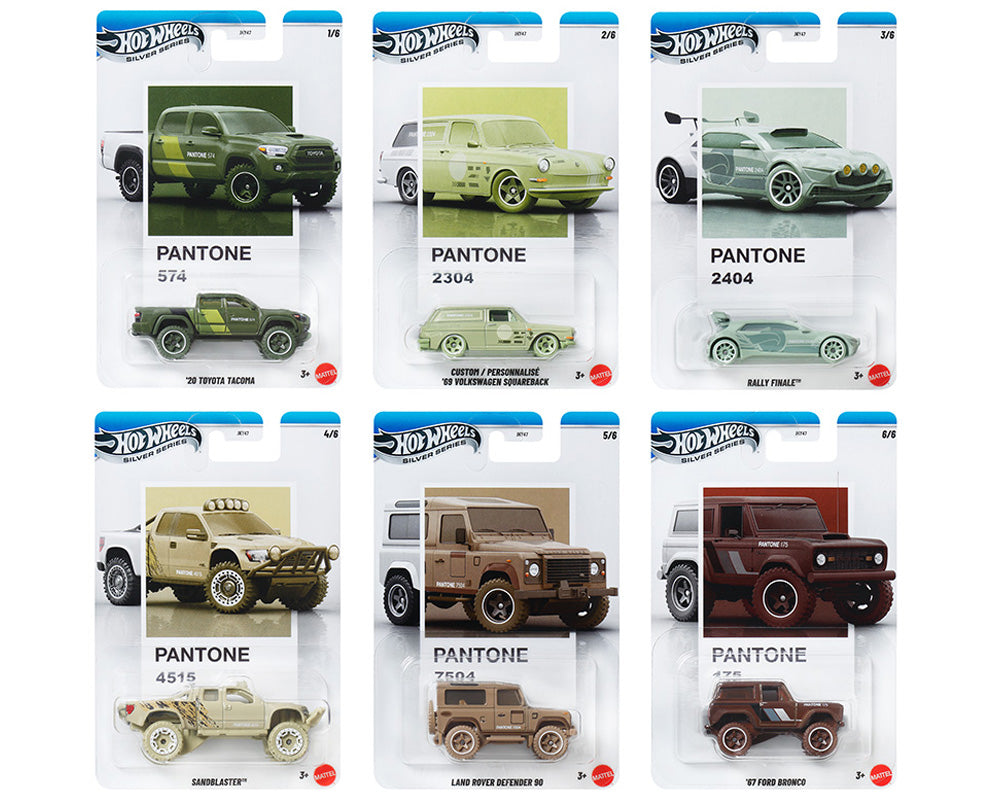 (PRE-ORDER 2026) Hot Wheels 1:64 Pantone B Assortment 2026 (6 pcs)  JKY47-956B