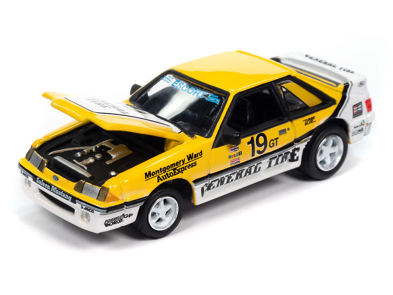1988 Ford Mustang GT General Tire Saleen in Yellow and White