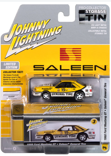 1988 Ford Mustang GT General Tire Saleen in Yellow and White