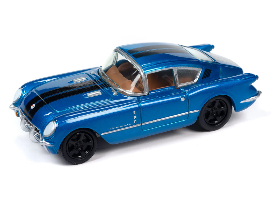 1954 Chevrolet Corvair Concept Car (Trublue Metallic w/Black Stripes)