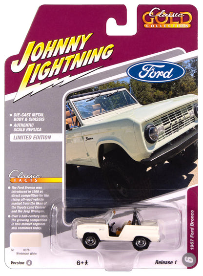 Johnny Lightning- 1967 Ford Bronco (Wimbledon White) JLSP392-A