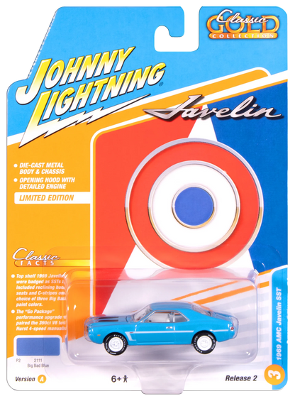 Johnny Lightning-1969 AMC Javelin (Big Bad Blue)  JLCG037-3