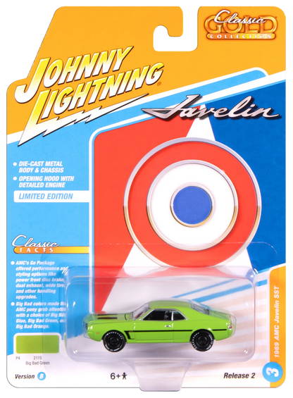 Johnny Lightning-1969 AMC Javelin (Big Bad Green)  JLCG037-6