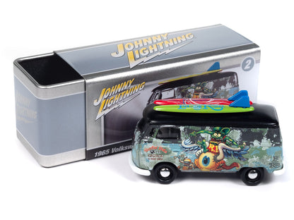 1965 VW Type II Transporter Rat Fink (Flat Black &amp; Bahama Blue)
