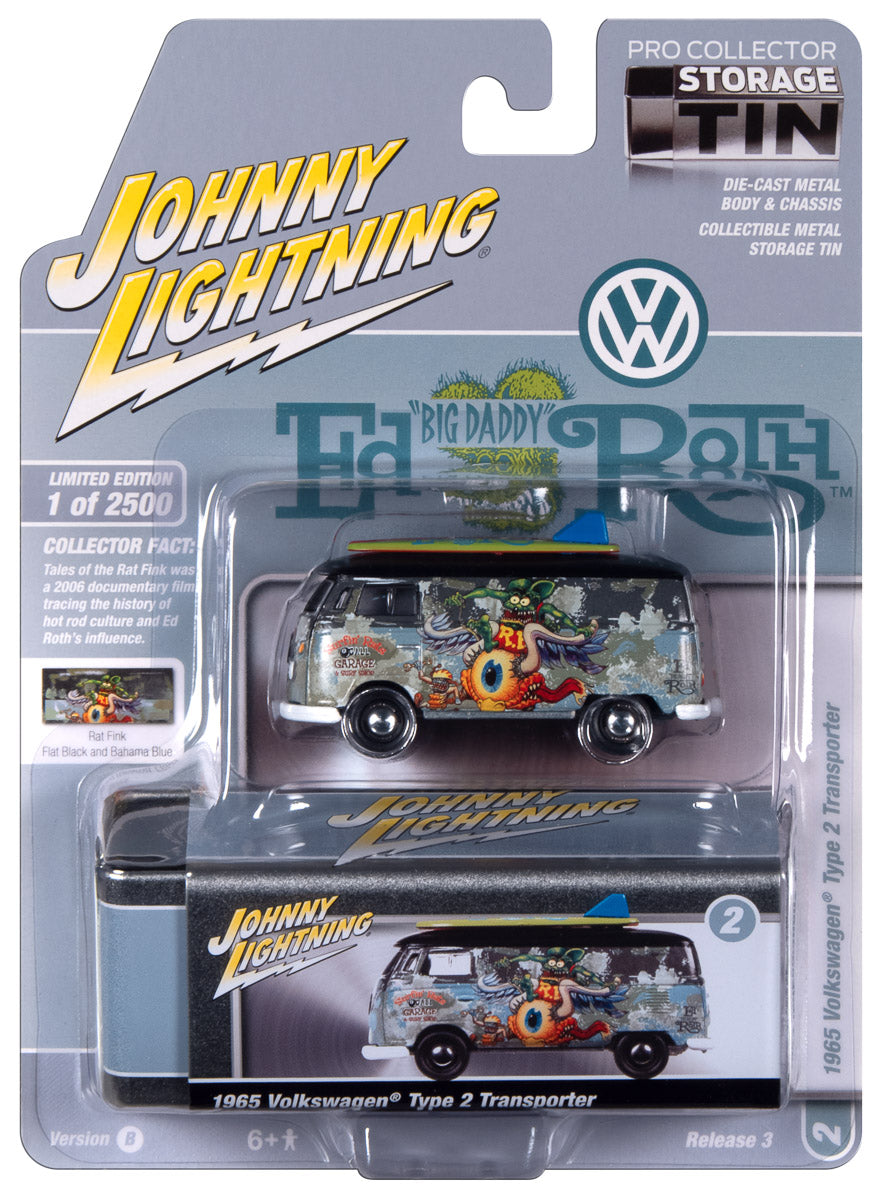 1965 VW Type II Transporter Rat Fink (Flat Black &amp; Bahama Blue)