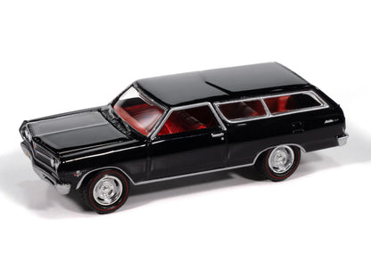 Johnny Lightning-1965 Chevy 2-Door Wagon-(Black) JLCT017-1