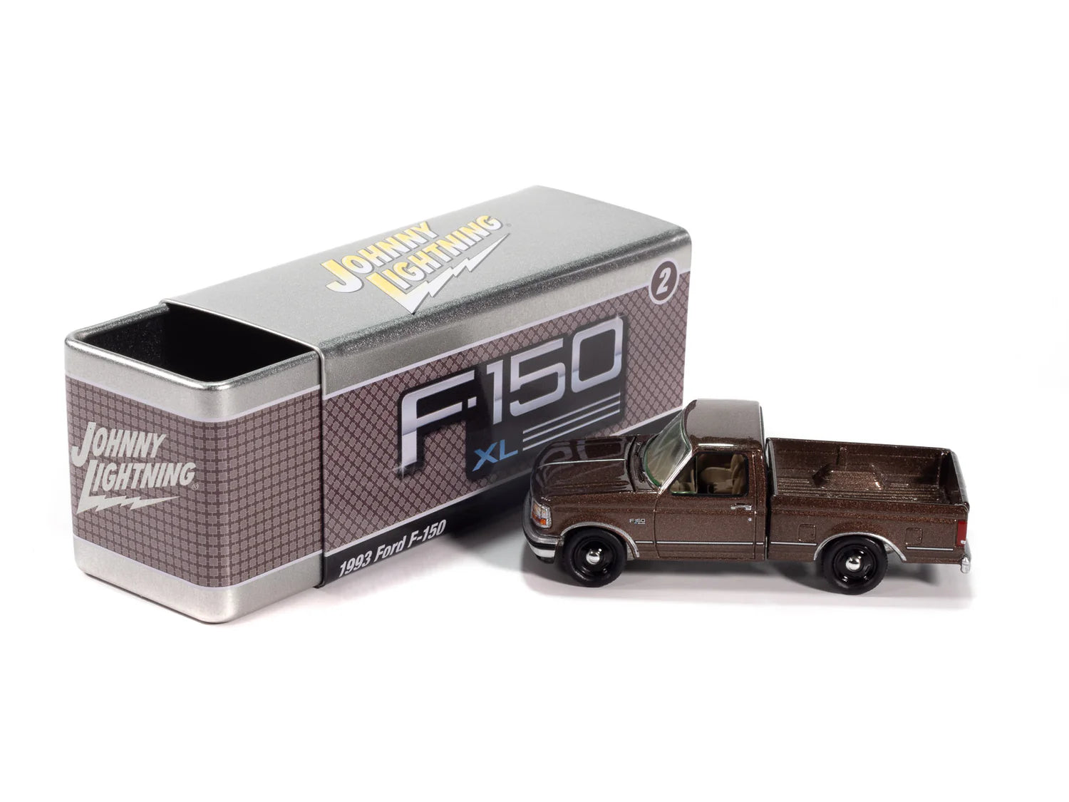Johnny Lightning-1993 Ford F-150-(Medium Mocha Poly) JLCT017-2