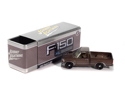 Johnny Lightning-1993 Ford F-150-(Medium Mocha Poly) JLCT017-2