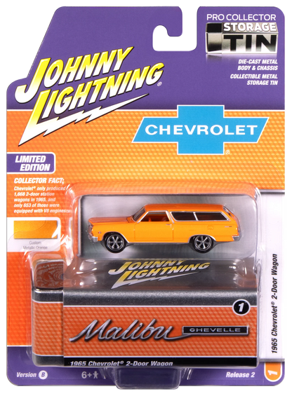 Johnny Lightning-1965 Chevy 2-Door Wagon-(Sunset Metallic) JLCT017-4