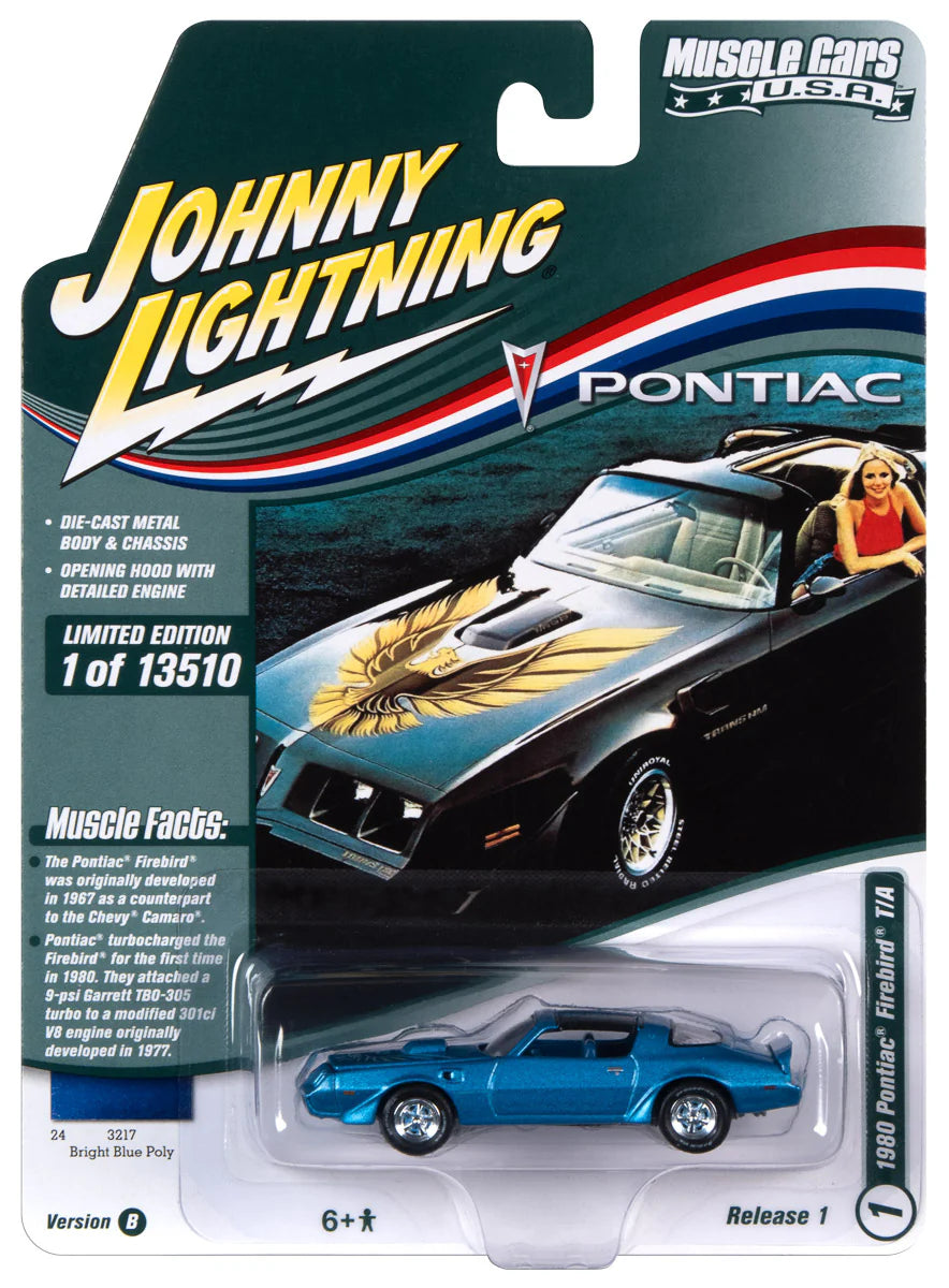1981 Pontiac Firebird T/A (Tahoe Blue w/Blue Bird on Hood)