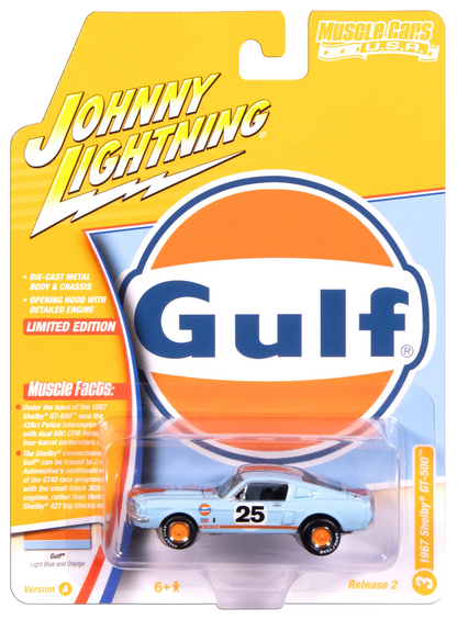 1967 Shelby GT - 500 in Gulf Light Blue with Orange Stripe (JLMC038-3)