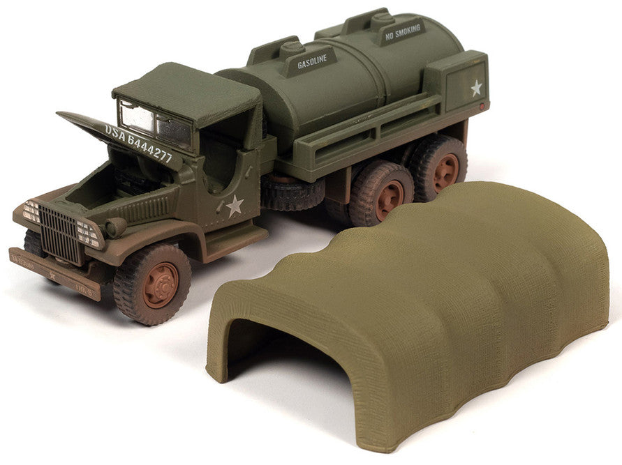 Camion-citerne GMC CCKW 2 1/2 tonnes 6x6 version sale « Red Ball Express » – Johnny Lightning WWII Warriors European Theater (JLML008-2B-F)