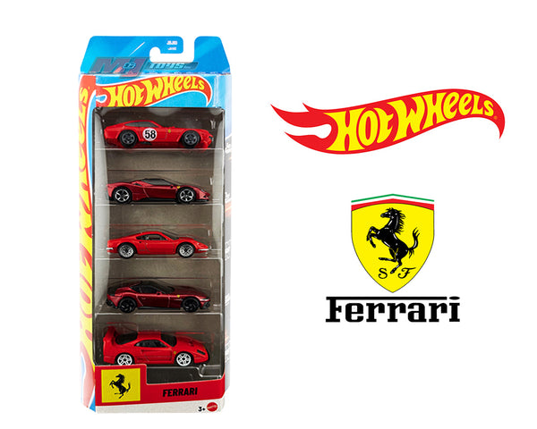 PRE-ORDER 2026) Hot Wheels Mainline 1:64 5 Pack Ferrari 2026