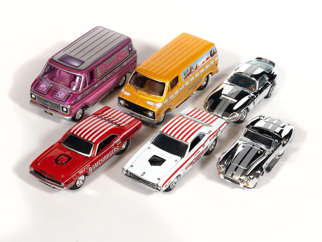 Johnny Lightning 1:64 JLPK Twin Pack 2025 Release 1A – 3-Piece Set / 6 Cars