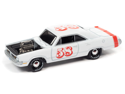 1970 Dodge Dart Gloss White avec stripe rouge - Spoilers - JLSF022-4A-5
