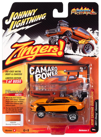 2011 Chevrolet Camaro Sunset Metallic Orange - Johnny Lightning Street Freaks Zingers 1:64 - JLSF024-2A-1