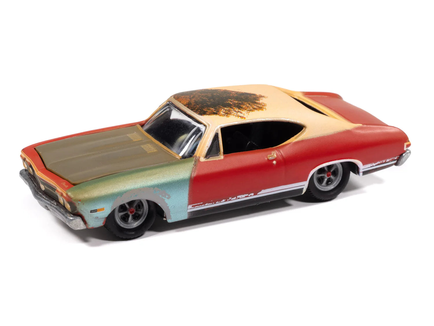 Johnny Lightning-1968 Chevrolet Chevelle ("Project in Progress"-Matador Red) JLSP404A